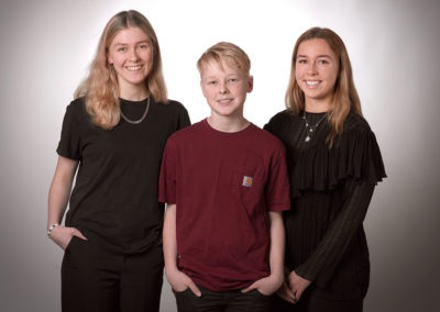 Unge foto med tre unge mennesker